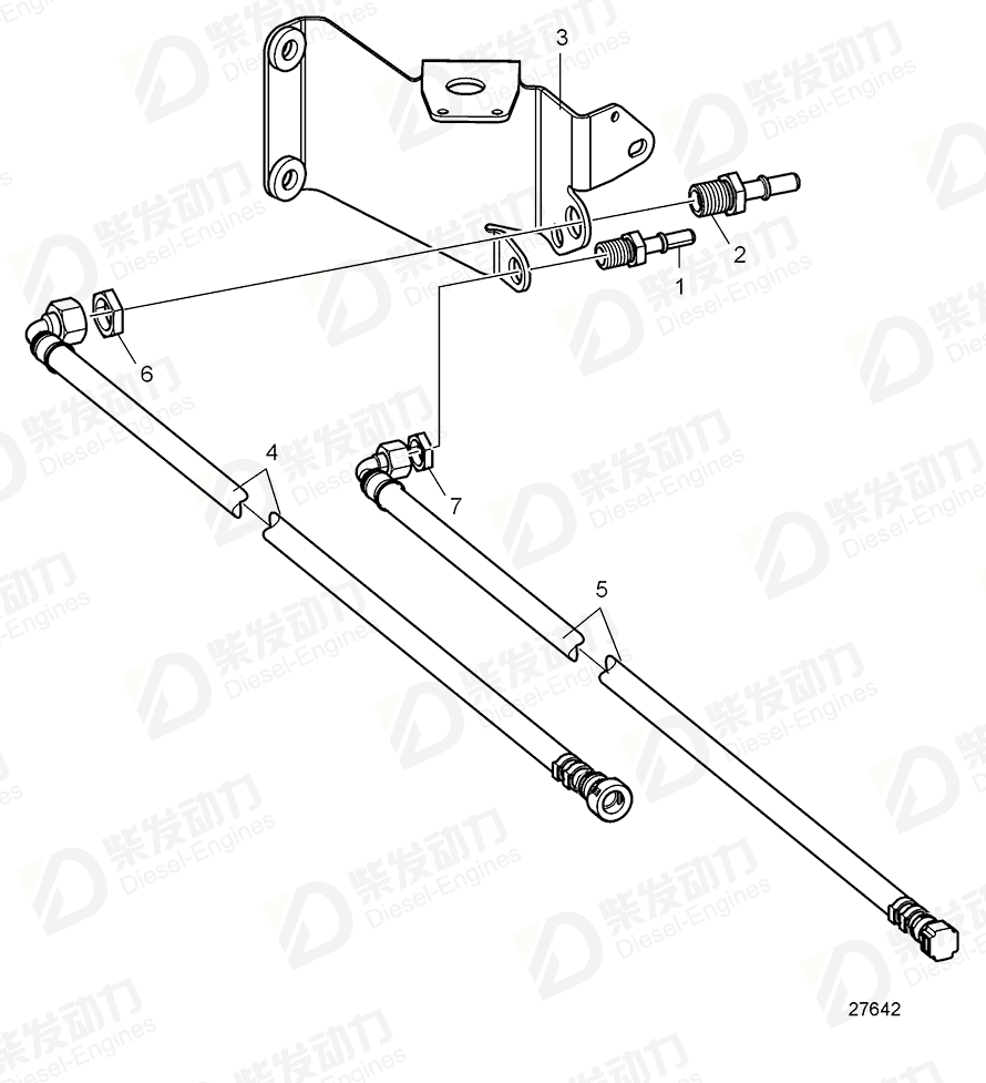 VOLVO Bracket 22248224 Drawing